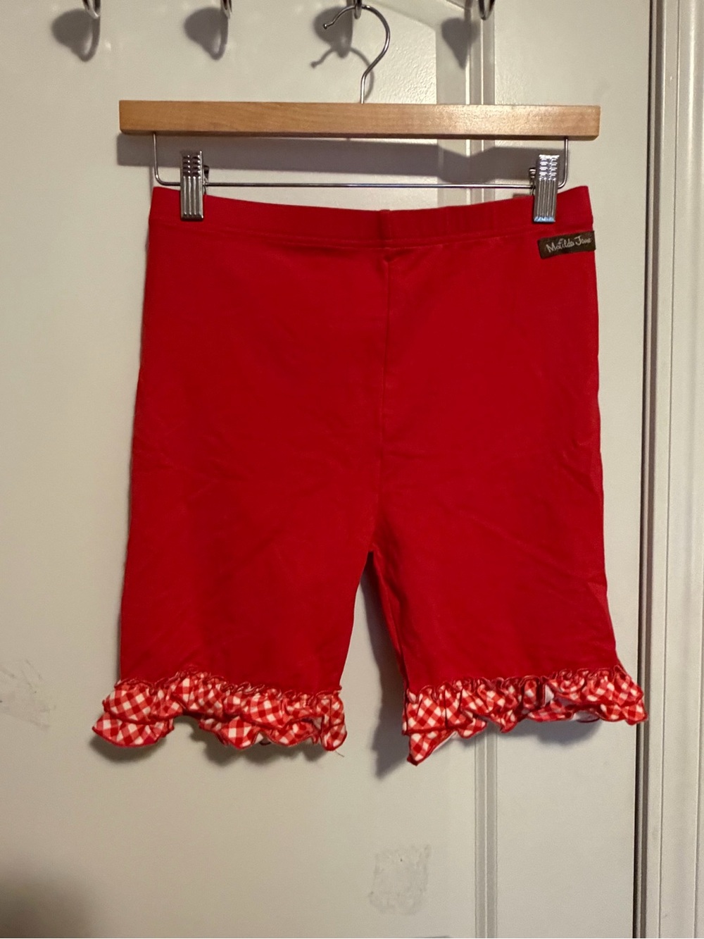Matilda Jane Red Ruffle-Hem Shorties